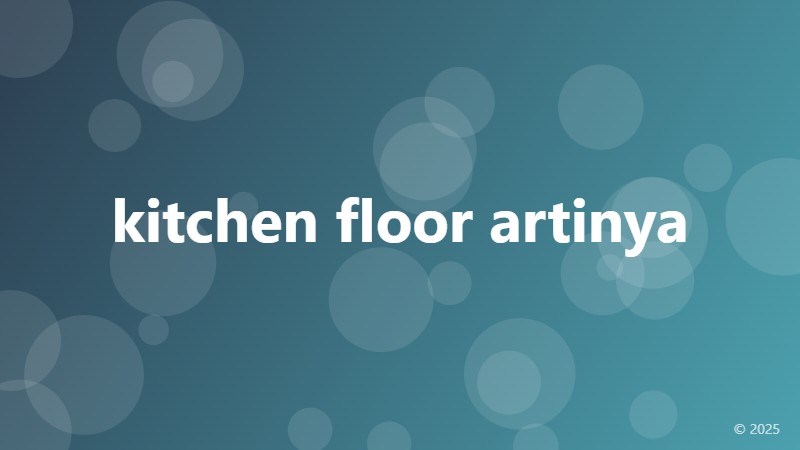 kitchen floor artinya