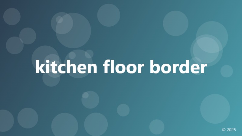 kitchen floor border