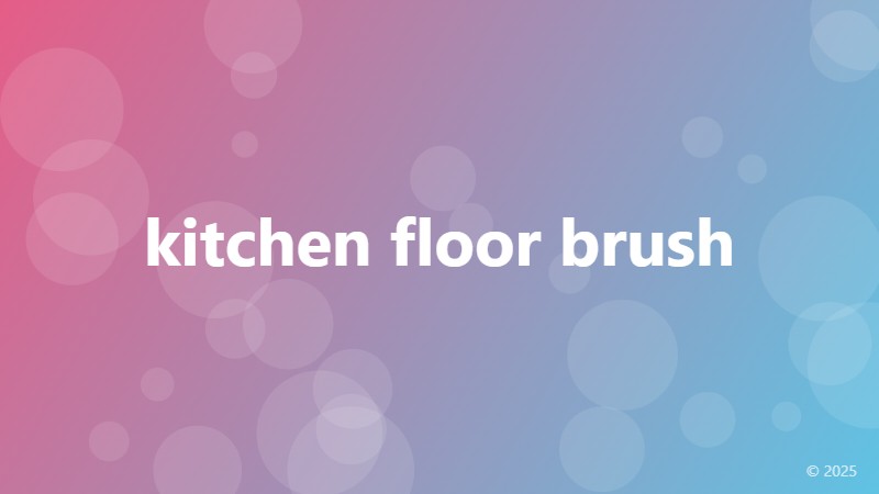 kitchen floor brush