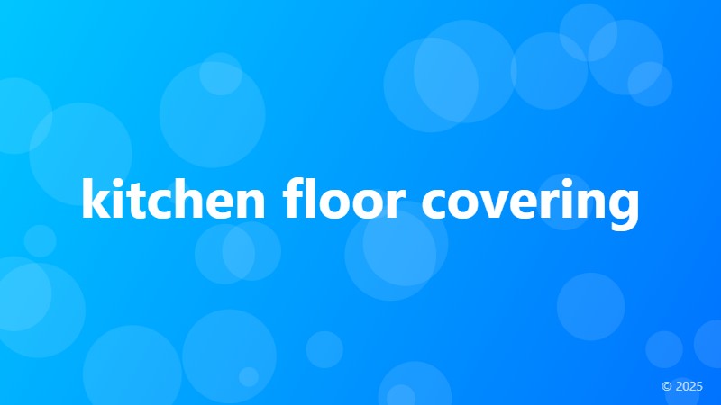 kitchen floor covering