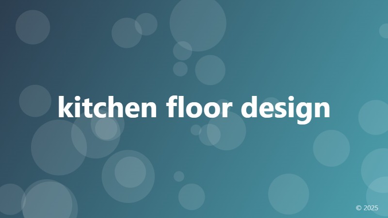 kitchen floor design