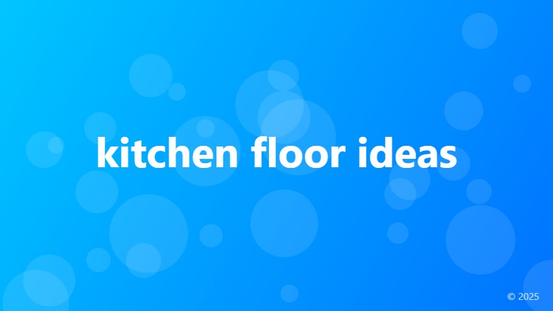 kitchen floor ideas