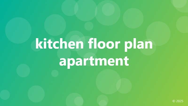kitchen floor plan apartment