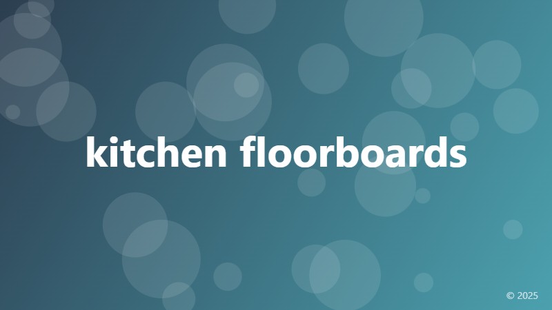 kitchen floorboards