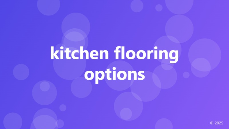 kitchen flooring options