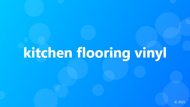 kitchen flooring vinyl