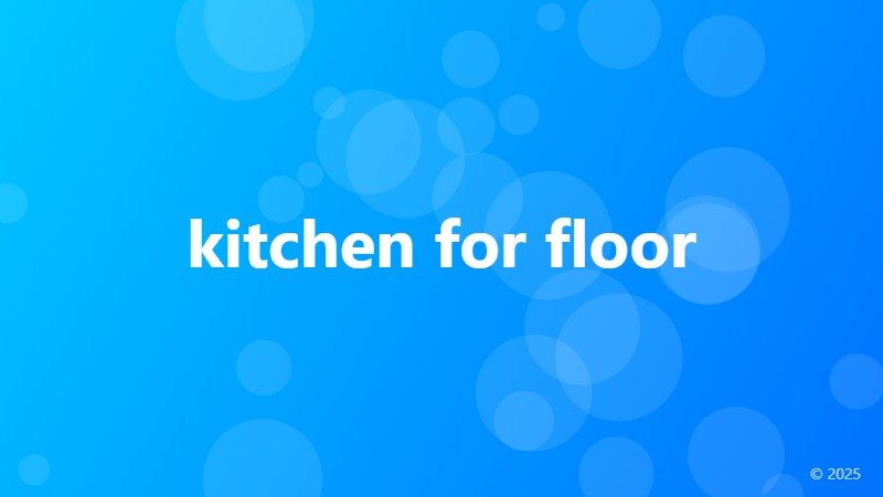 kitchen for floor